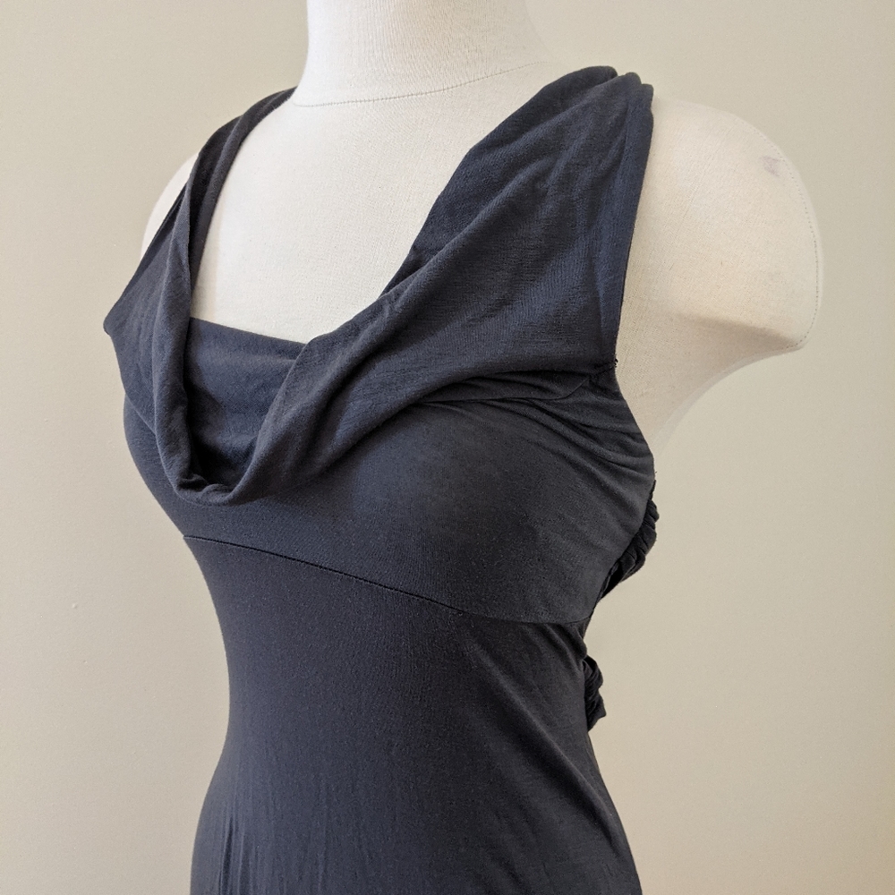 Drape neck dress